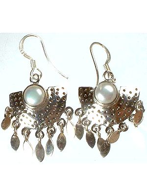 Pearl Earrings with Dangles