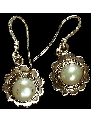 Pearl Flower Earrings