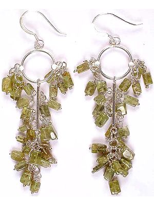 Peridot Hoop Earrings