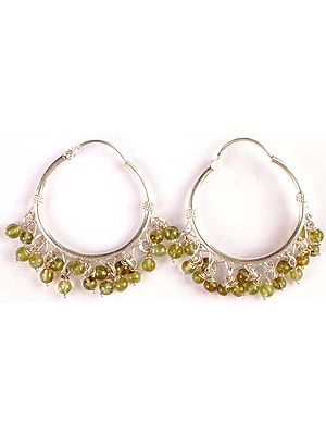 Peridot Hoops