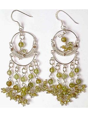 Peridot Hoops