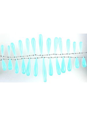 Peru Chalcedony Large Plain Drops