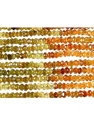 Petro and Brown Tourmaline Israel Cut Rondells