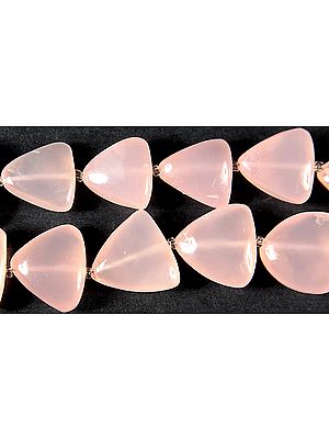 Pink Chalcedony Curvaceous Triangles