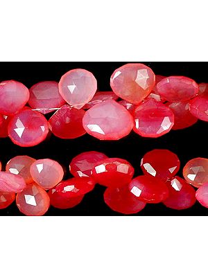 Pink Chalcedony Faceted Briolette