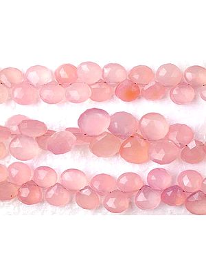 Pink Chalcedony Faceted Briolette