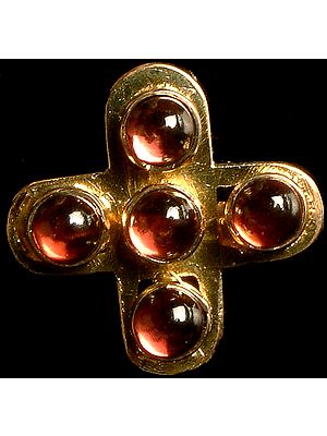 Pink Tourmaline Cross Pendant