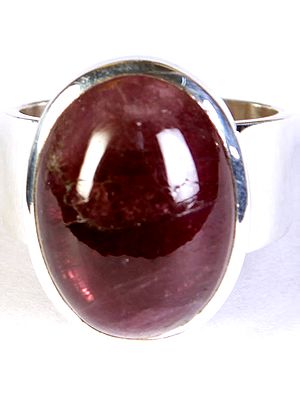 Pink Tourmaline Oval Ring