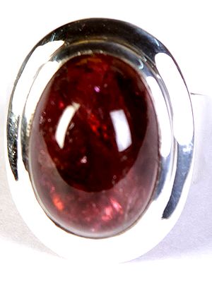 Pink Tourmaline Oval Ring