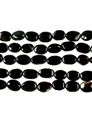 Plain Black Onyx Ovals