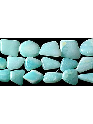 Plain Peru Chalcedony Flat Nuggets