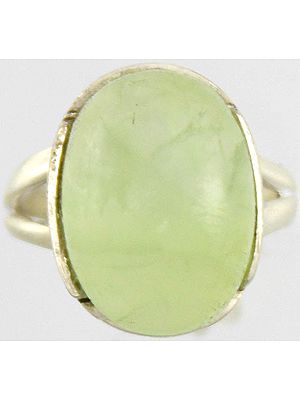 Prehnite Oval Ring