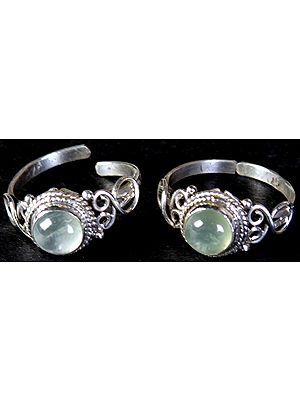 Prehnite Toe Rings (Price Per Pair)
