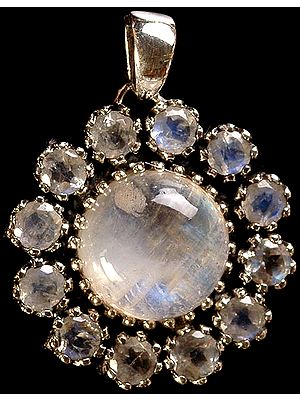 Rainbow Moonstone Chakra Pendant