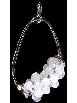 Rainbow Moonstone Designer Bunch Pendant