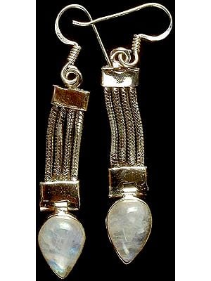 Rainbow Moonstone Earrings