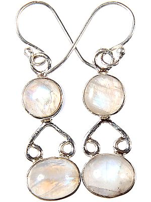 Rainbow Moonstone Earrings