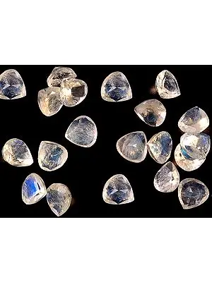 Rainbow Moonstone Heart Shapes (Price Per 5 Pieces)