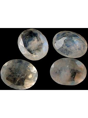 Rainbow Moonstone mm Ovals (Price Per 4 Pieces)