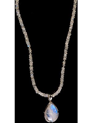 Rainbow Moonstone Necklace