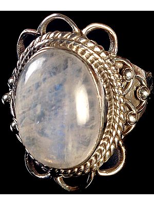 Rainbow Moonstone Ring