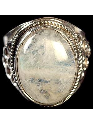 Rainbow Moonstone Ring