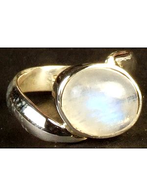 Rainbow Moonstone Ring