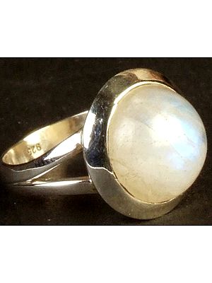 Rainbow Moonstone Ring