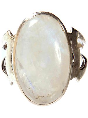 Rainbow Moonstone Ring