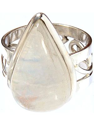 Rainbow Moonstone Ring