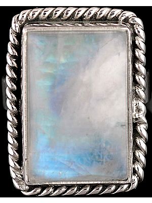 Rainbow Moonstone Ring