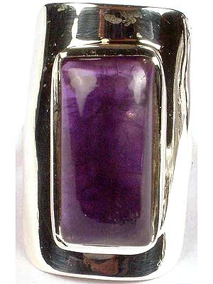 Rectangular Amethyst Ring