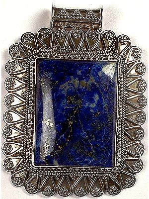 Rectangular Lapis Lazuli Pendant