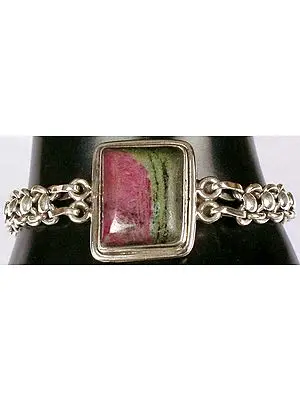 Rectangular Ruby Zoisite Bracelet