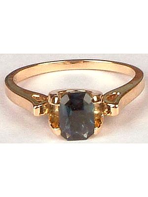 Rectangular Sapphire Ring
