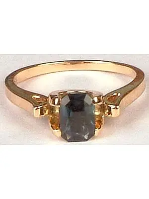 Rectangular Sapphire Ring
