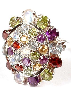 Ring of Fine Cut Gemstones