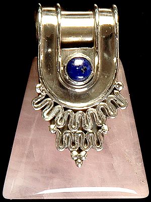 Rose Quartz and Lapis Lazuli Pendant