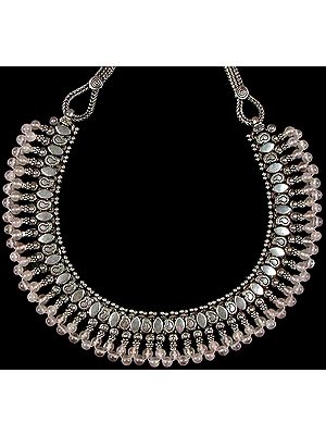 Rose Quartz Beaded Necklace from Rajasthan