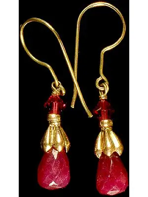 Ruby Drop Earrings