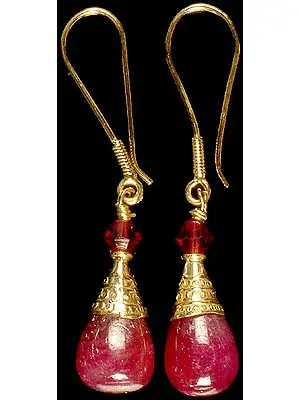 Ruby Drop Earrings