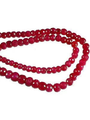 Ruby Faceted Rondells