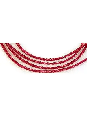 Faceted Ruby Rondelles