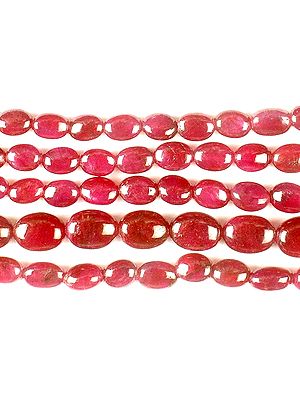 Ruby Plain Ovals