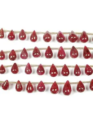 Ruby Side-Drilled Plain Drops