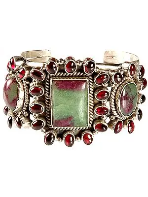 Ruby Zoisite Cuff Bangle