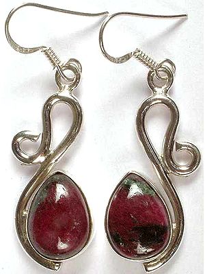 Ruby Zoisite Earrings