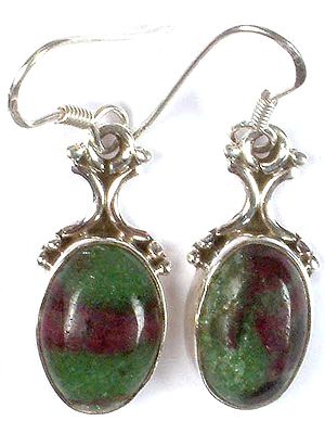 Ruby Zoisite Earrings