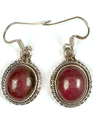Ruby Zoisite Earrings