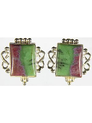 Ruby Zoisite Earrings